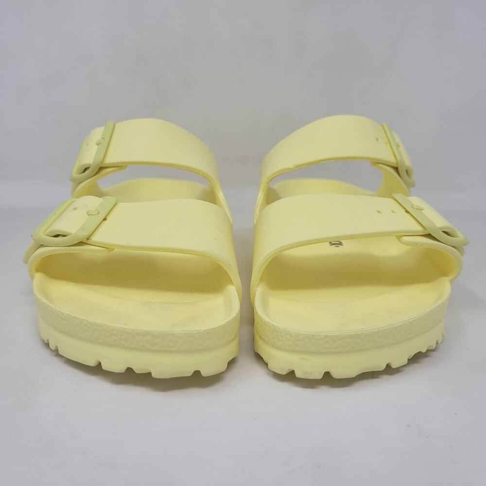 Birkenstock Arizona Sandals Womens EU41 US10.5 Yellow Rubber EVA Slides Slip On - Picture 7 of 13